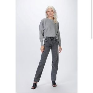NWT Boyish Casey High-Rise Criss Cross Straight Leg Jeans
